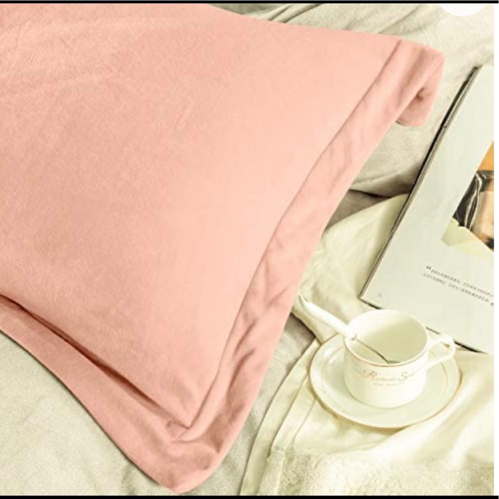 NTBAY Velvet Queen Duvet Cover Set, 3 Pieces Zippered Cover Light Pink NWOT - Picture 4 of 7